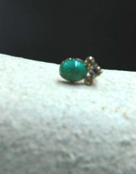 czech glass ears